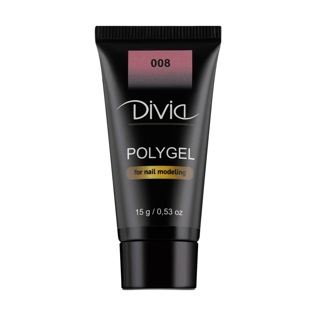 Уцінка! Полігель для нарощування нігтів Divia Polygel 008, 15 г